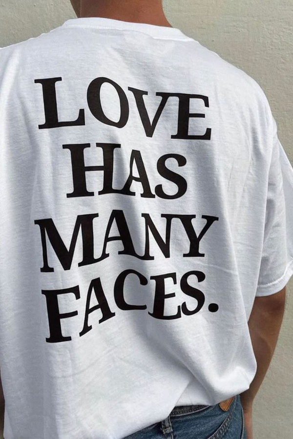 Love has many faces - Oversized T-Shirt
