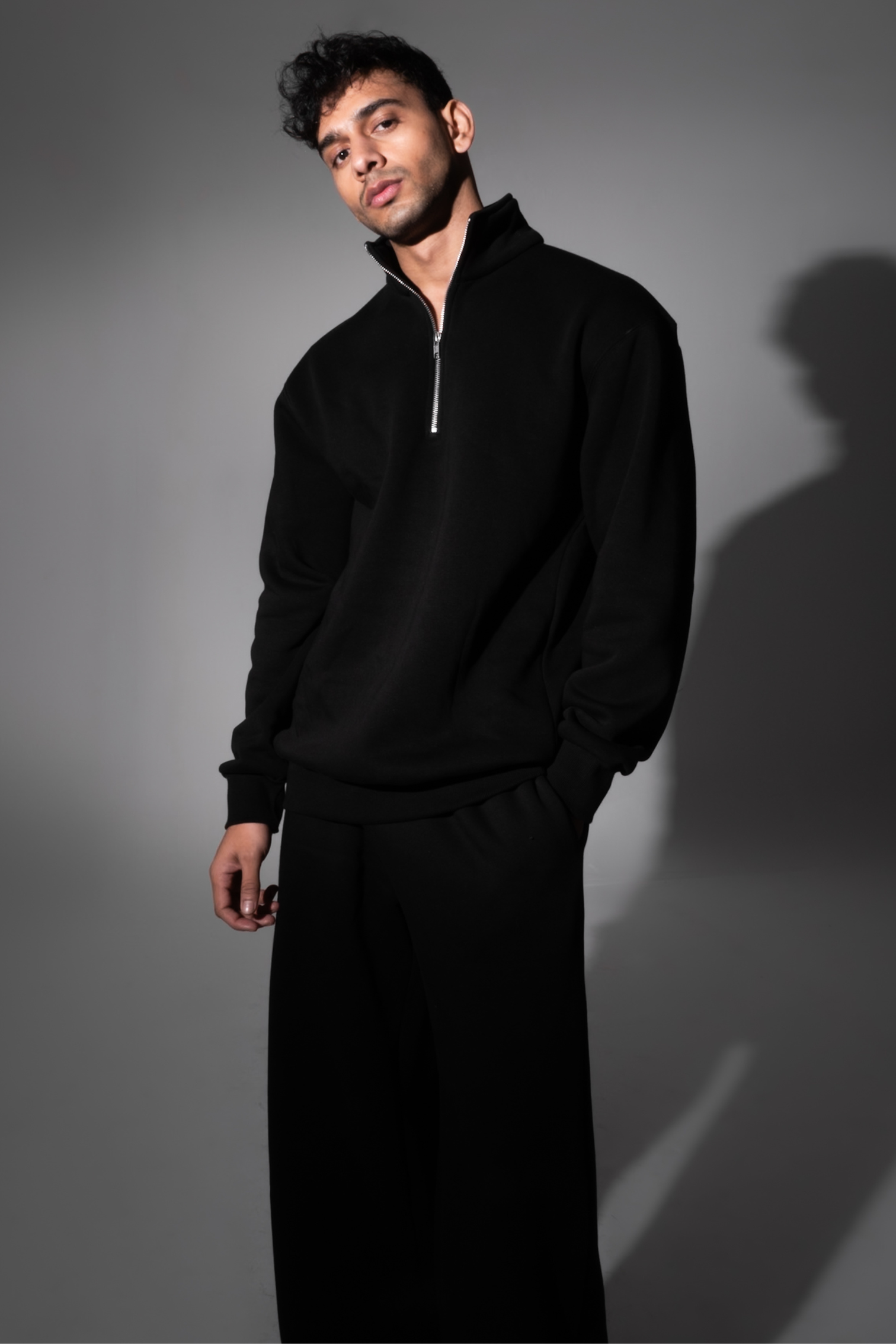 Men's Abstract Black Co-Ords Set main image 0