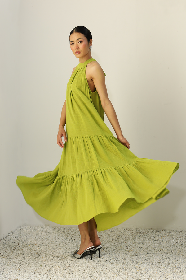 Everett Pocket Dress : Green