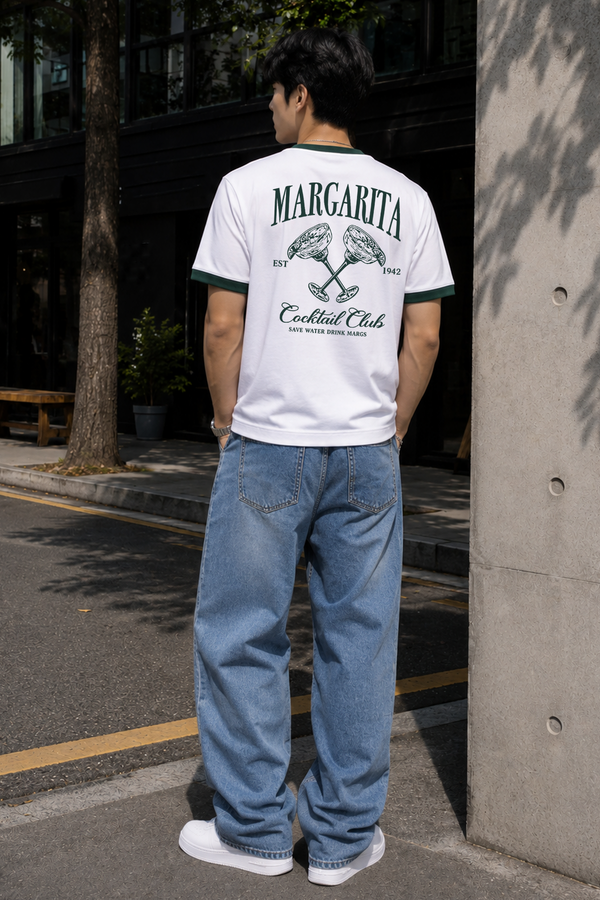 Margarita - Ringer Cropped Tee