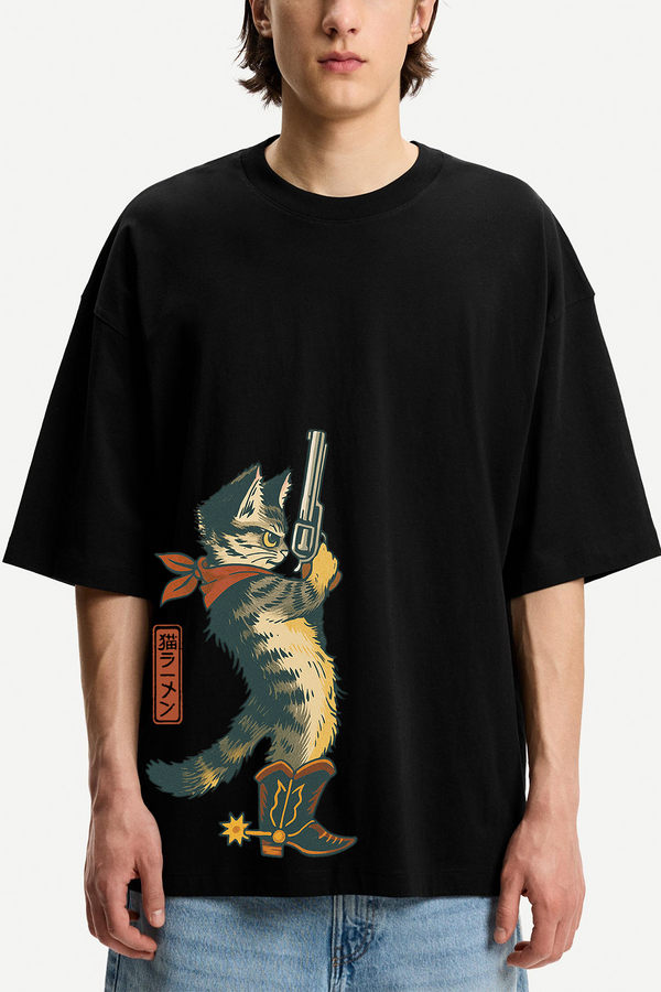 Sheriff Cat - Oversized T-Shirt