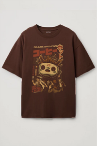 The Black Coffee Attack - Oversized T-Shirt
