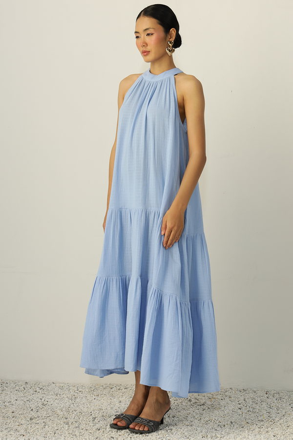 Everett Pocket Dress : Blue