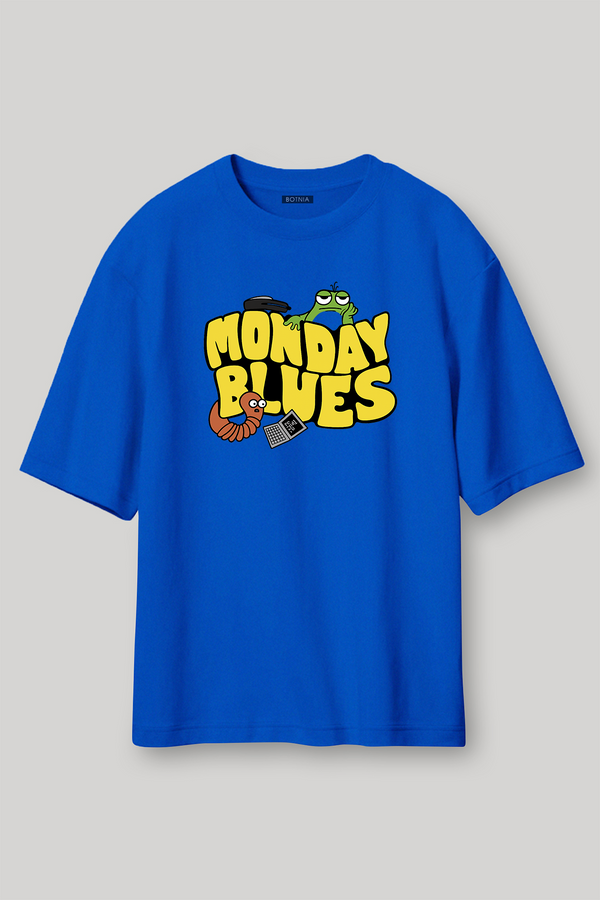 Monday Blues- Oversized T-Shirt