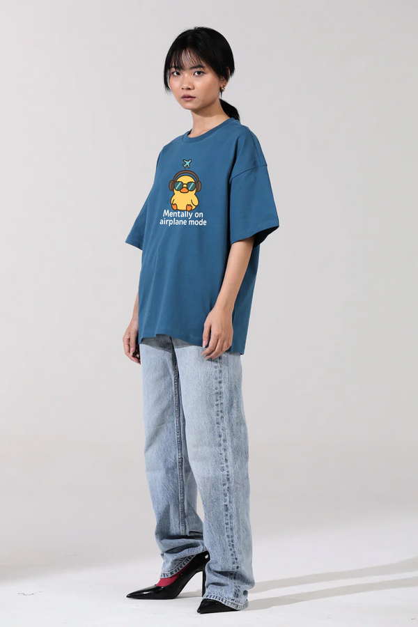 Airplane Mode- Oversized T-Shirt