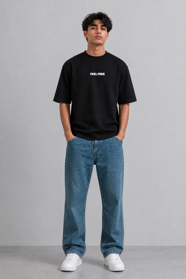 Feel Free To Hesitate- Oversized T-Shirt