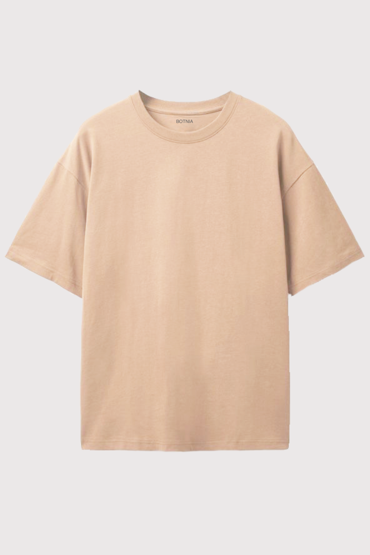 Shop Beige Plain Beige Oversized Fit T Shirt Online Botnia