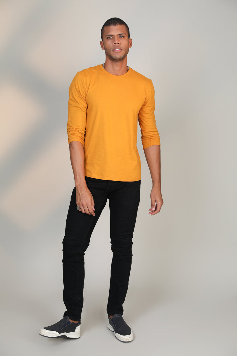 Mustard- Full sleeve t-shirt - Botnia