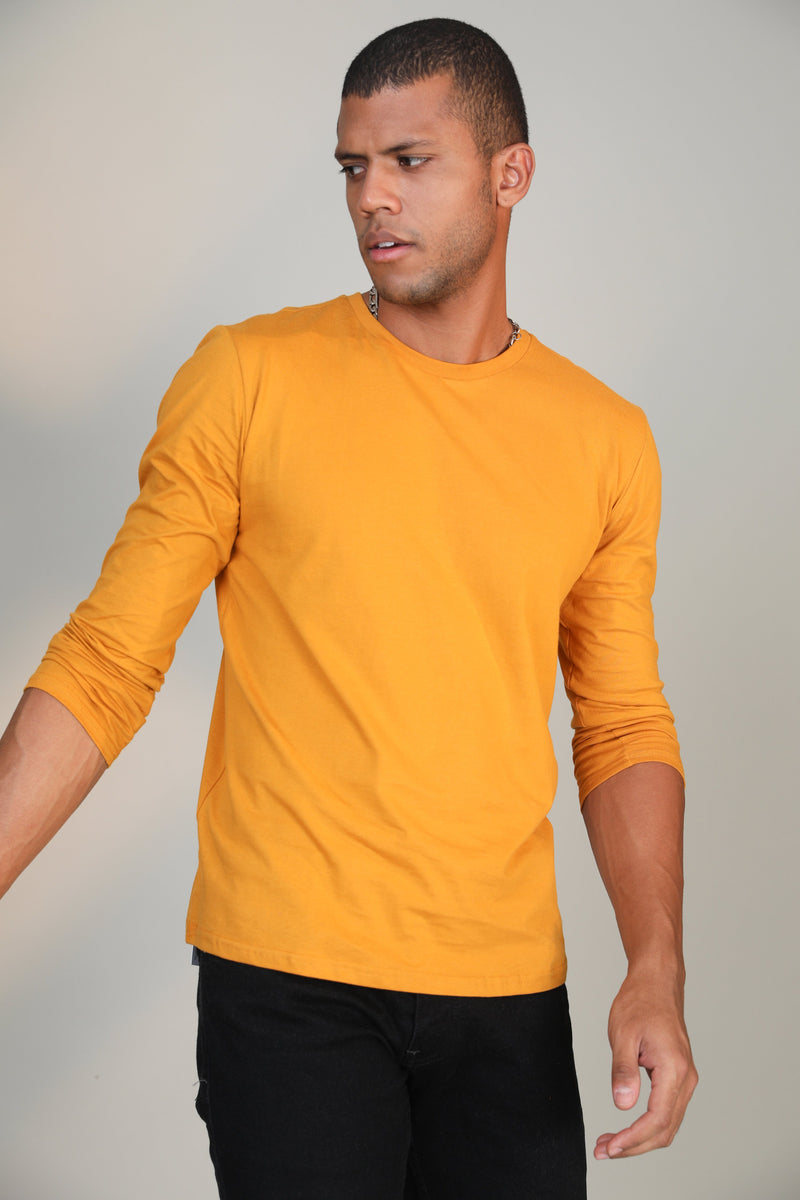 Mustard- Full sleeve t-shirt - Botnia