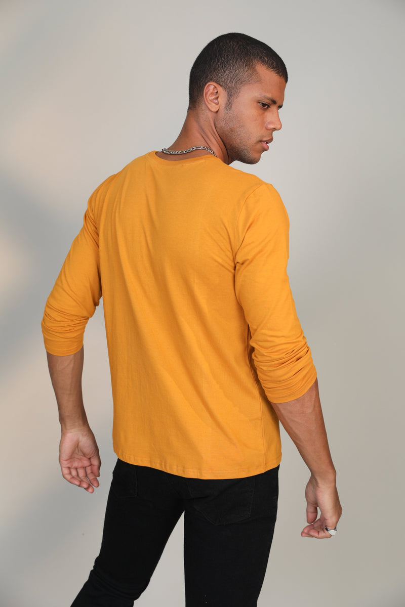 Mustard- Full sleeve t-shirt - Botnia