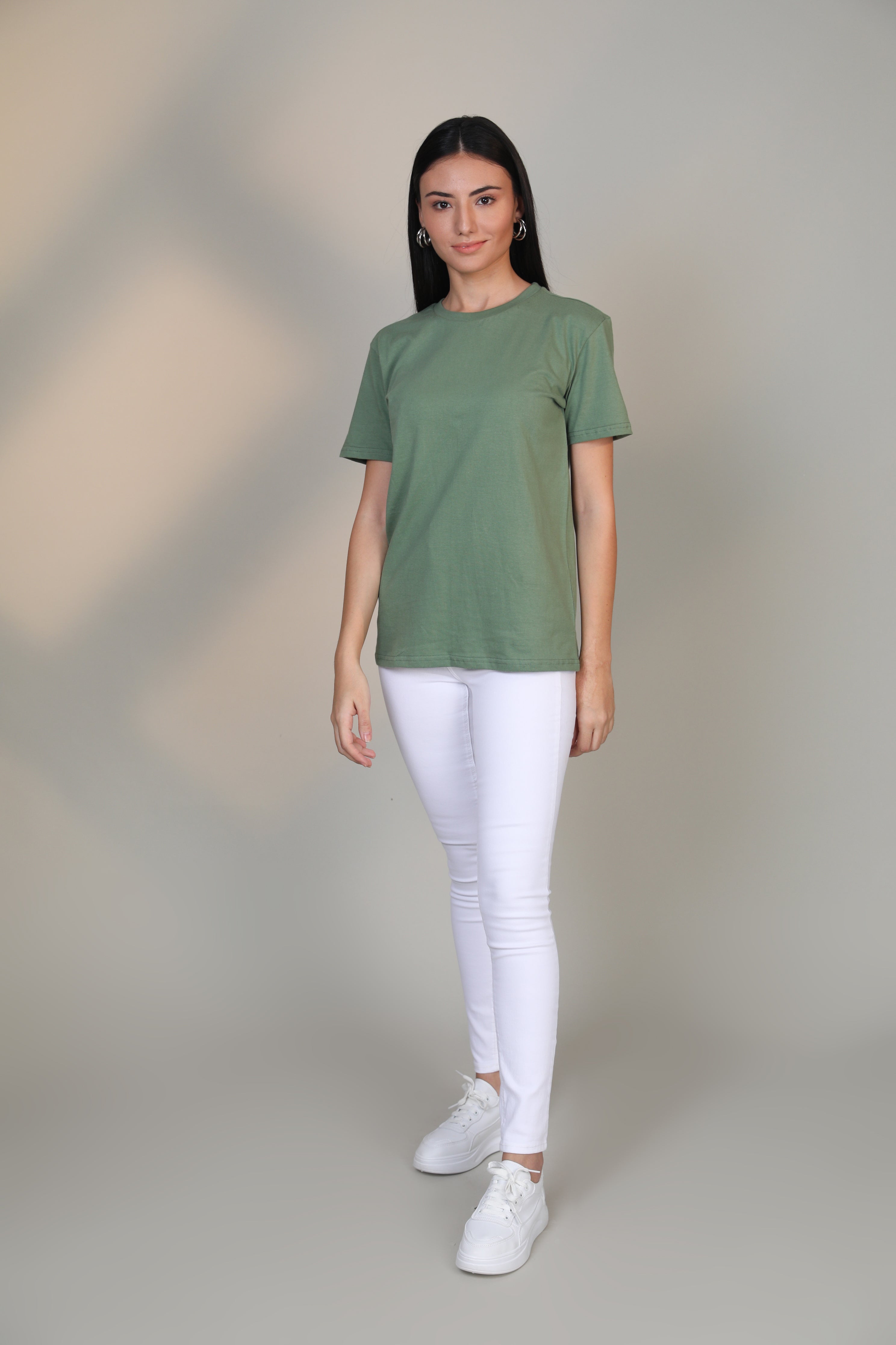 Pastel Green-Women Short sleeve t-shirt