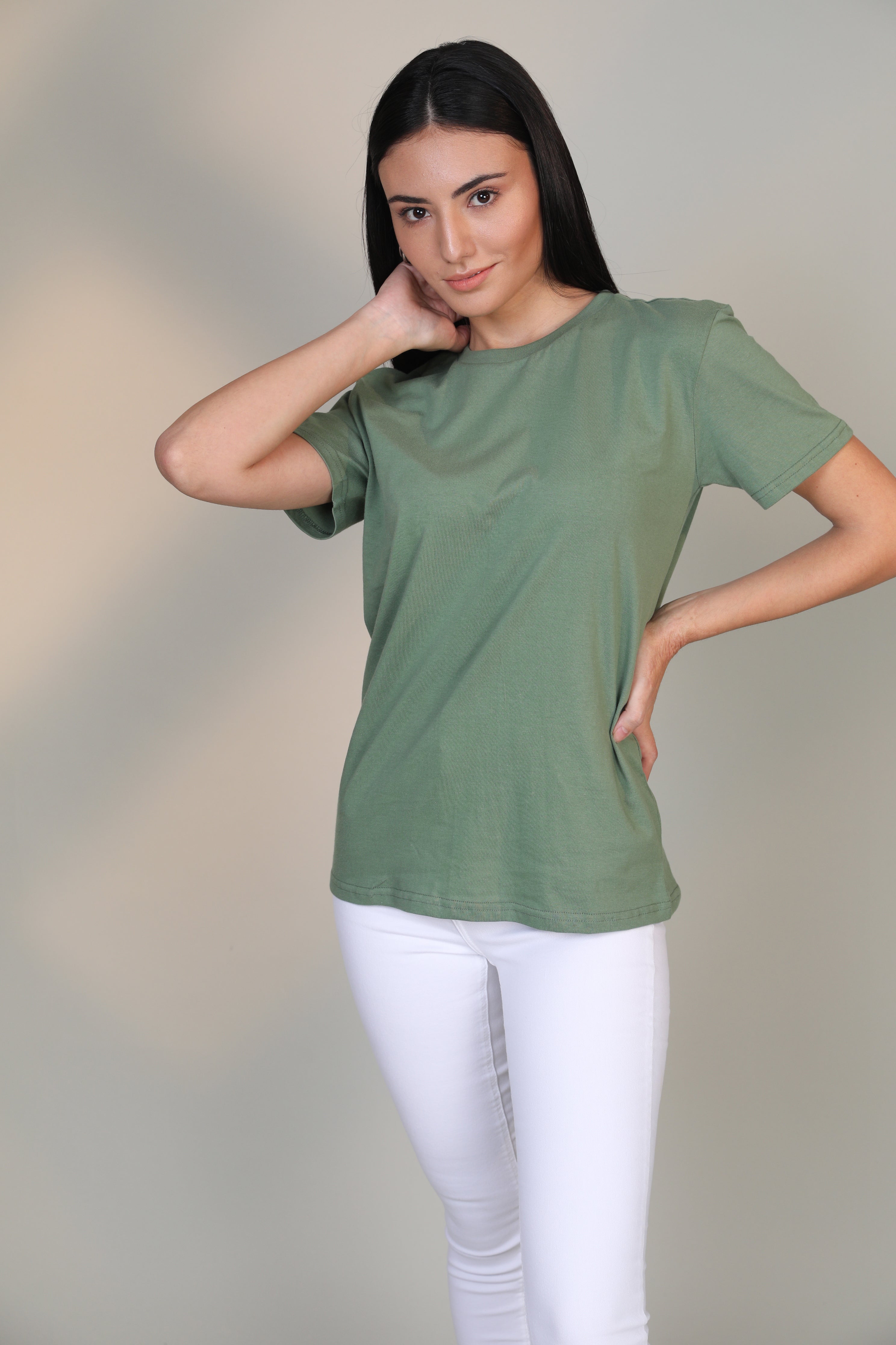 Pastel Green-Women Short sleeve t-shirt
