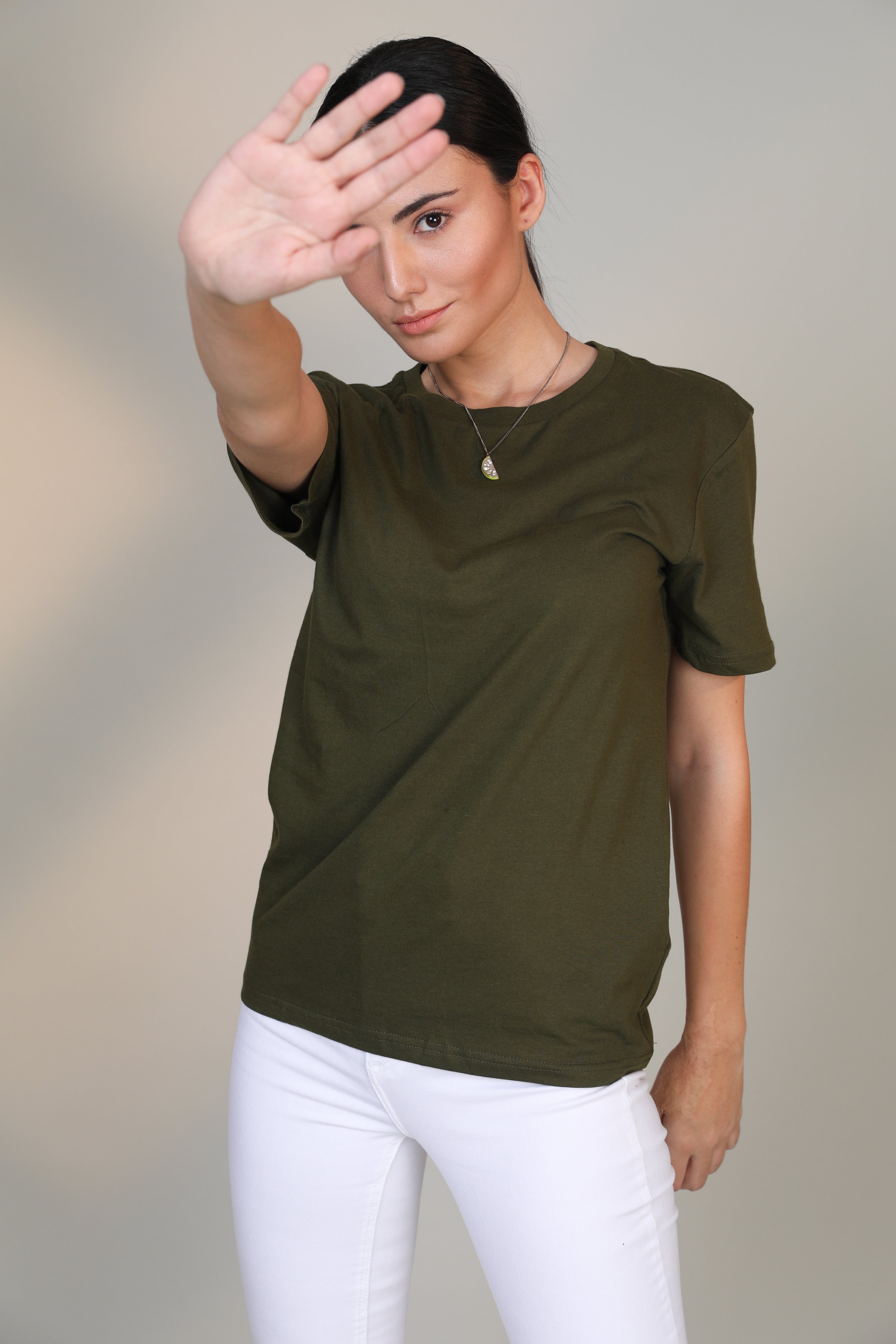 Olive -Women Short sleeve t-shirt