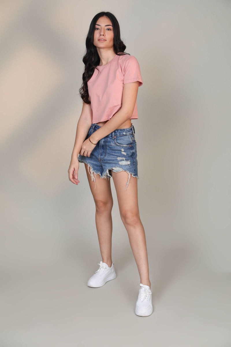 Crop Top- Pastel Pink - Botnia