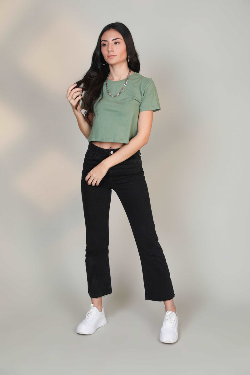 Crop Top- Pastel Green - Botnia