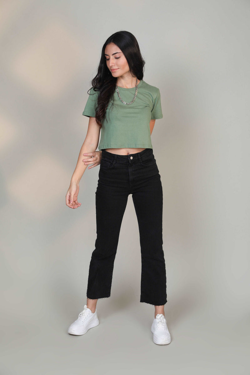 Crop Top- Pastel Green - Botnia