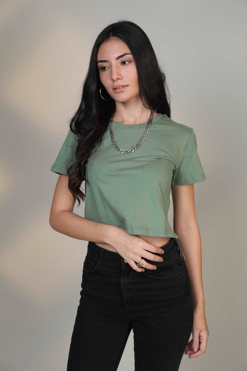 Crop Top- Pastel Green - Botnia