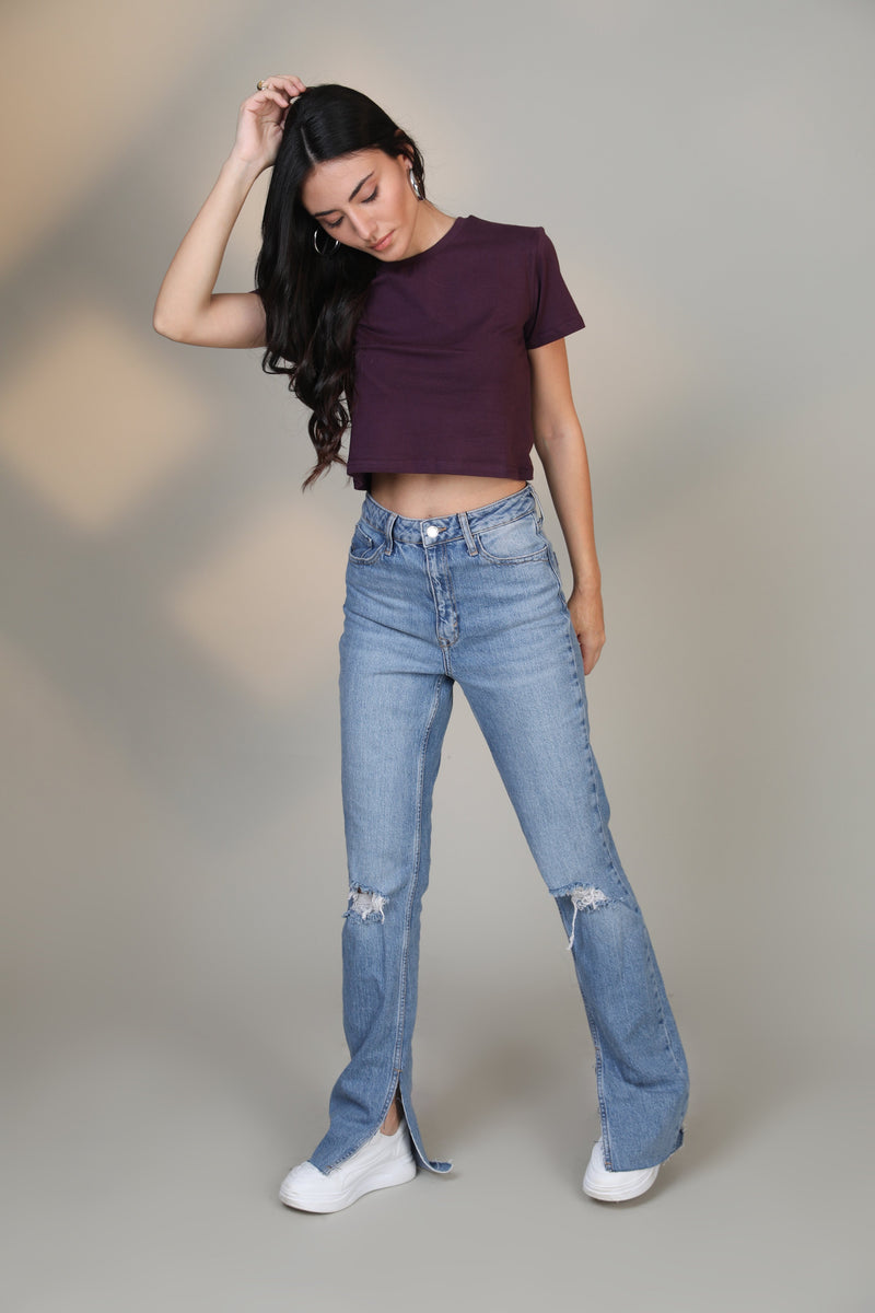 Crop Top- Wine - Botnia