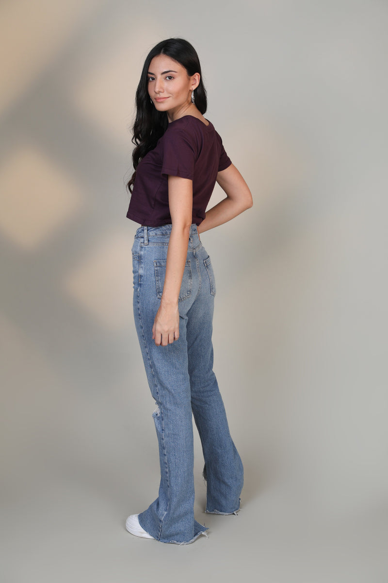 Crop Top- Wine - Botnia