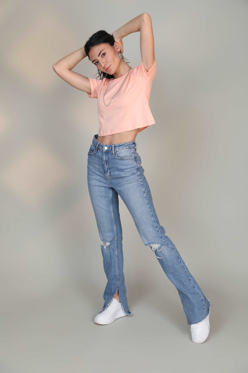 Crop Top- Peach - Botnia