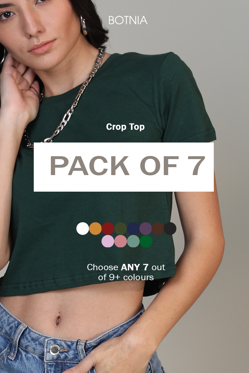 Pack of 7 Crop Top