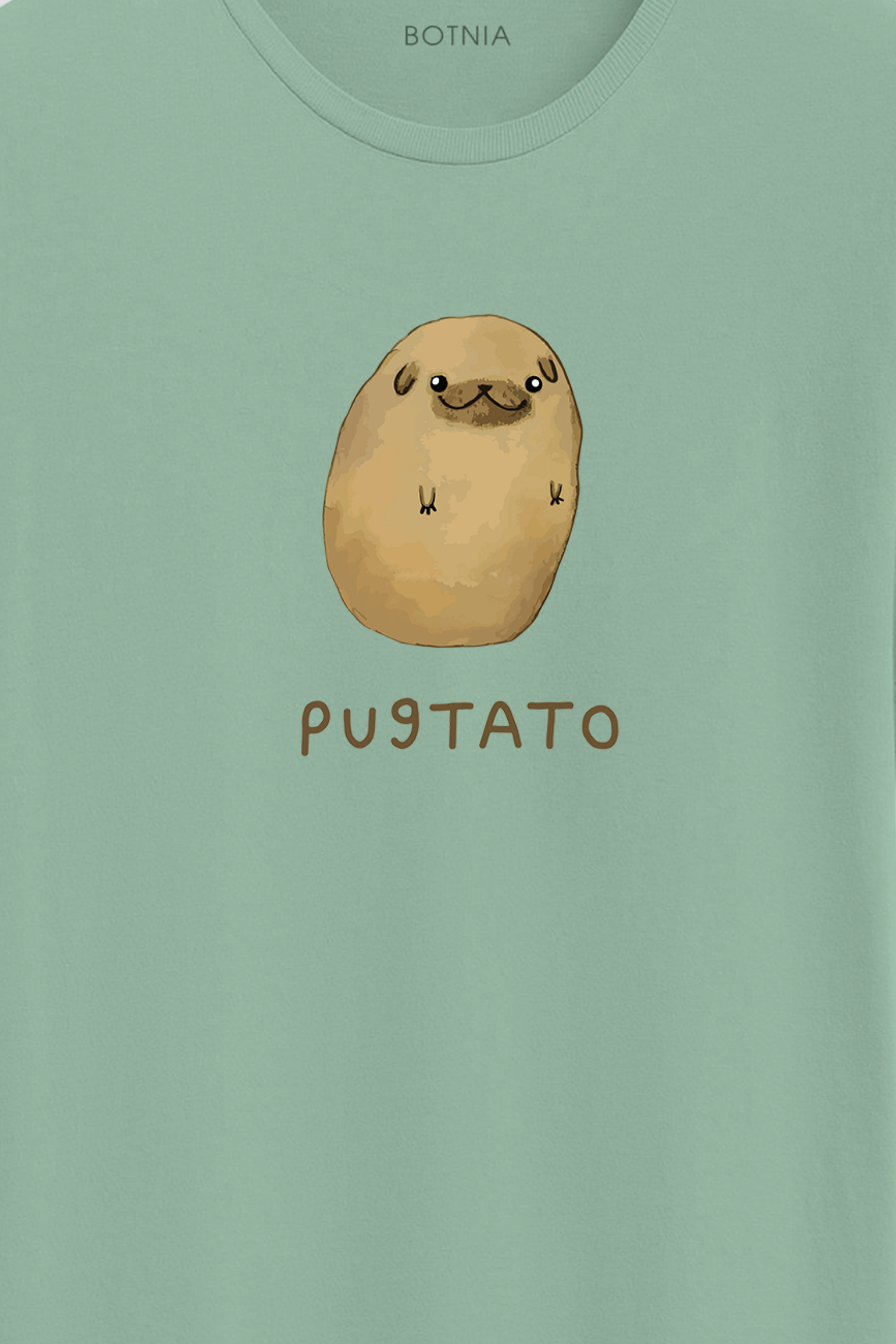 Pugtato- Half sleeve t-shirt