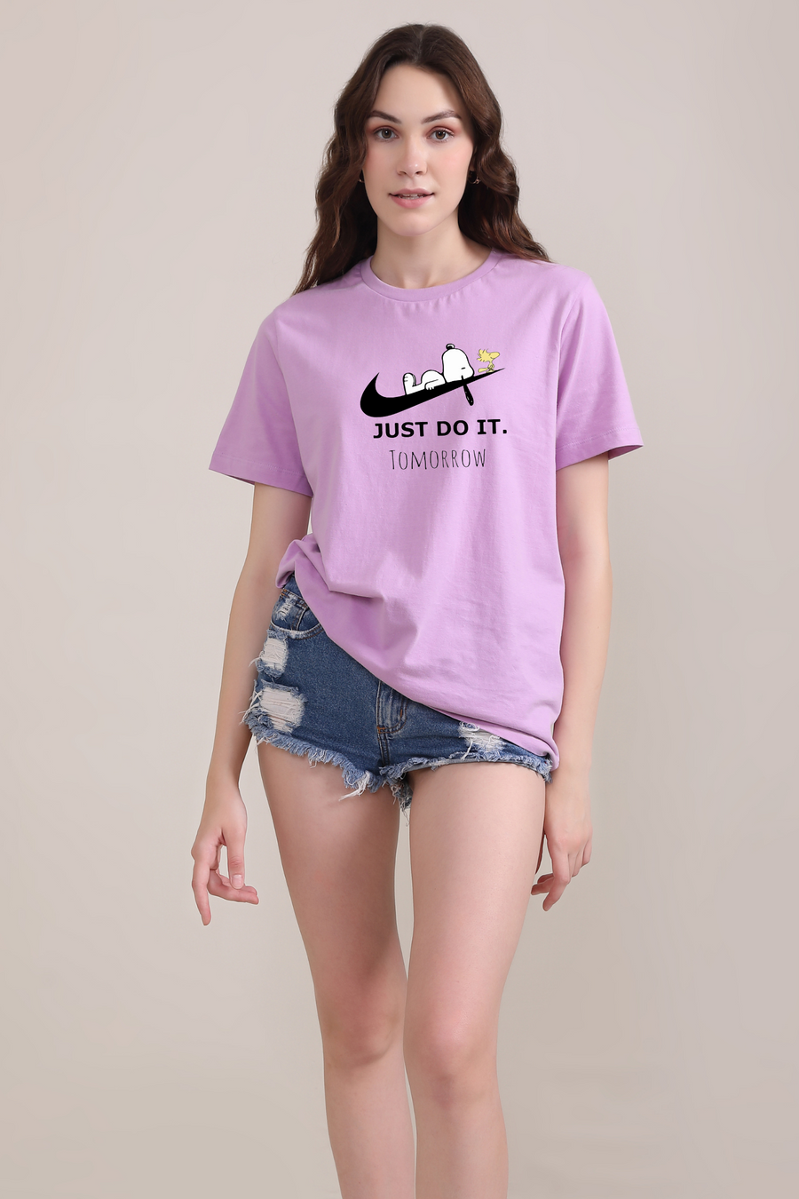 Pink nike just do online it t shirt