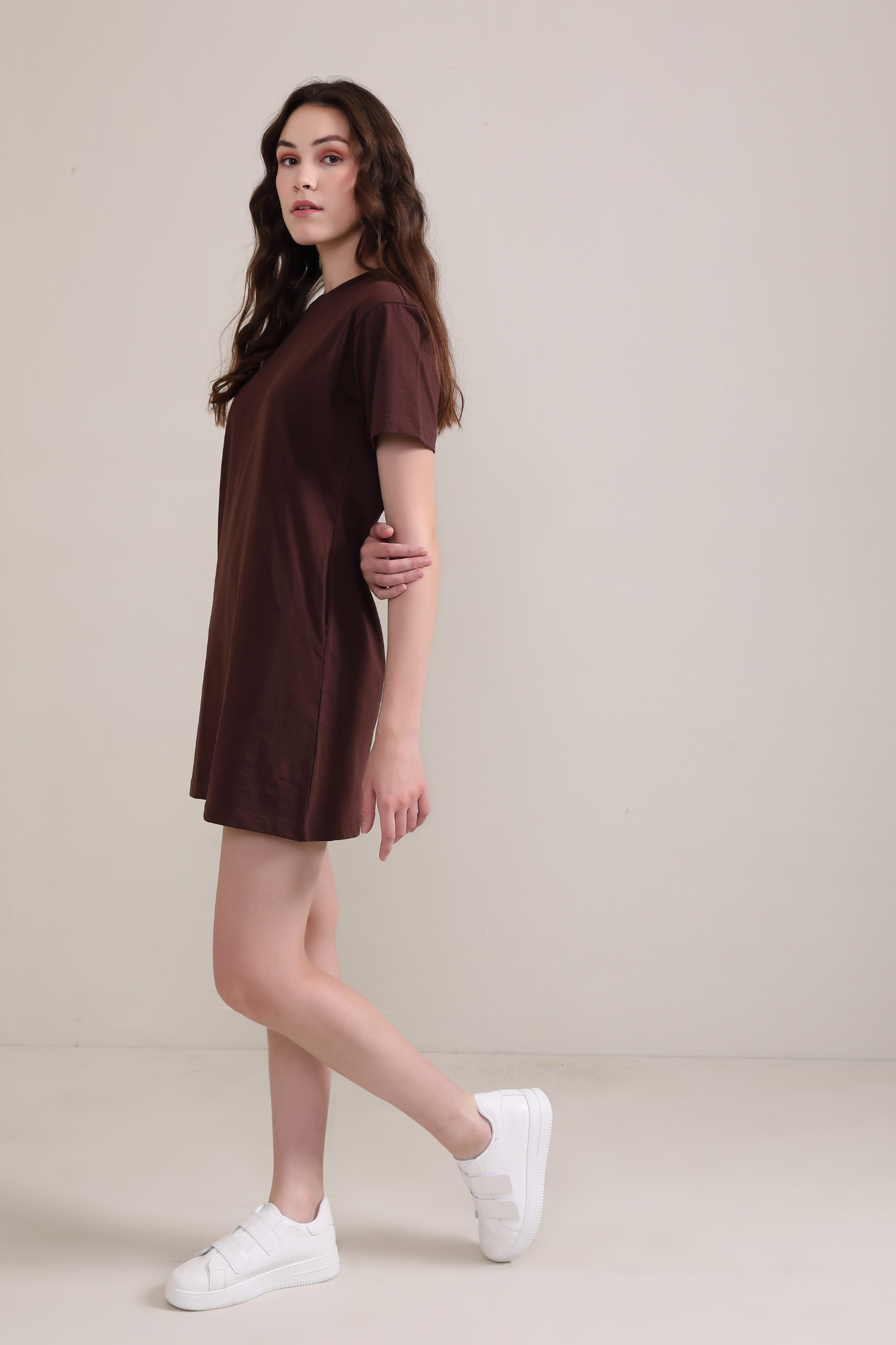 Amber Dress: Brown