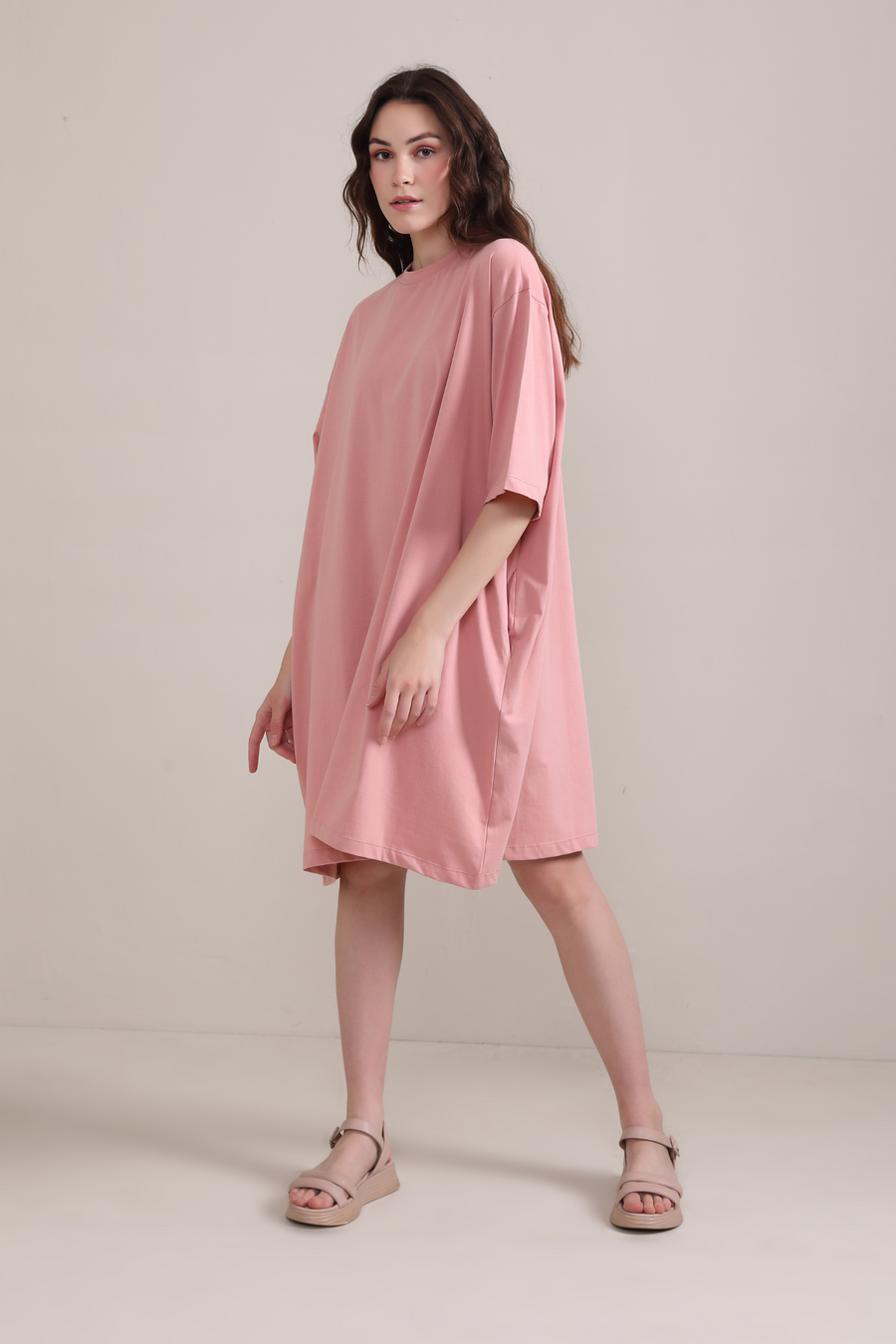 The Holiday Dress-Pastel Pink