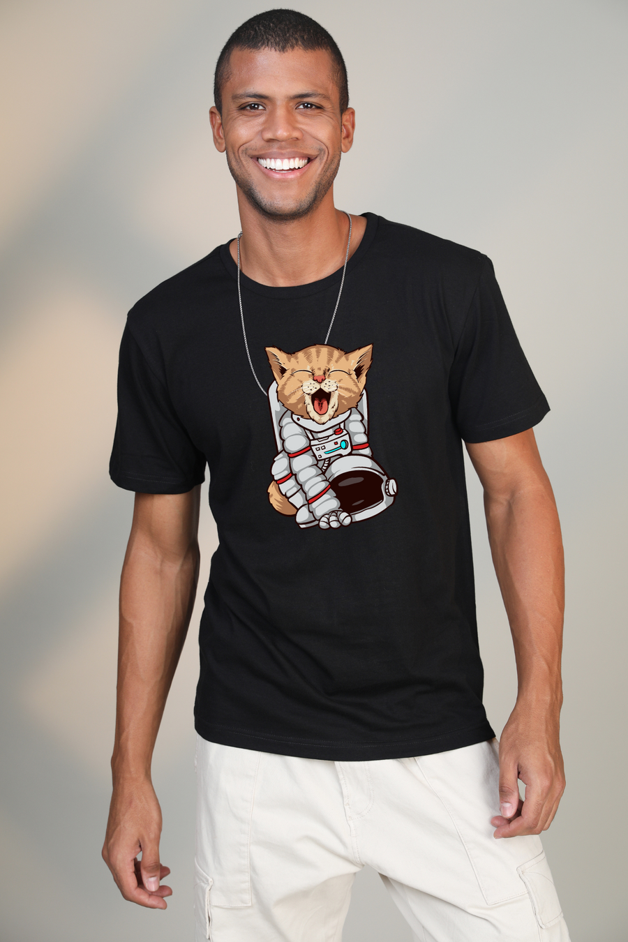 Nasa Cat- Half sleeve t-shirt