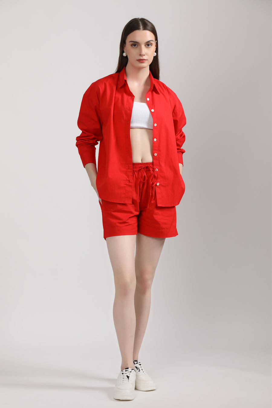 Red Shirley Co-Ord Set