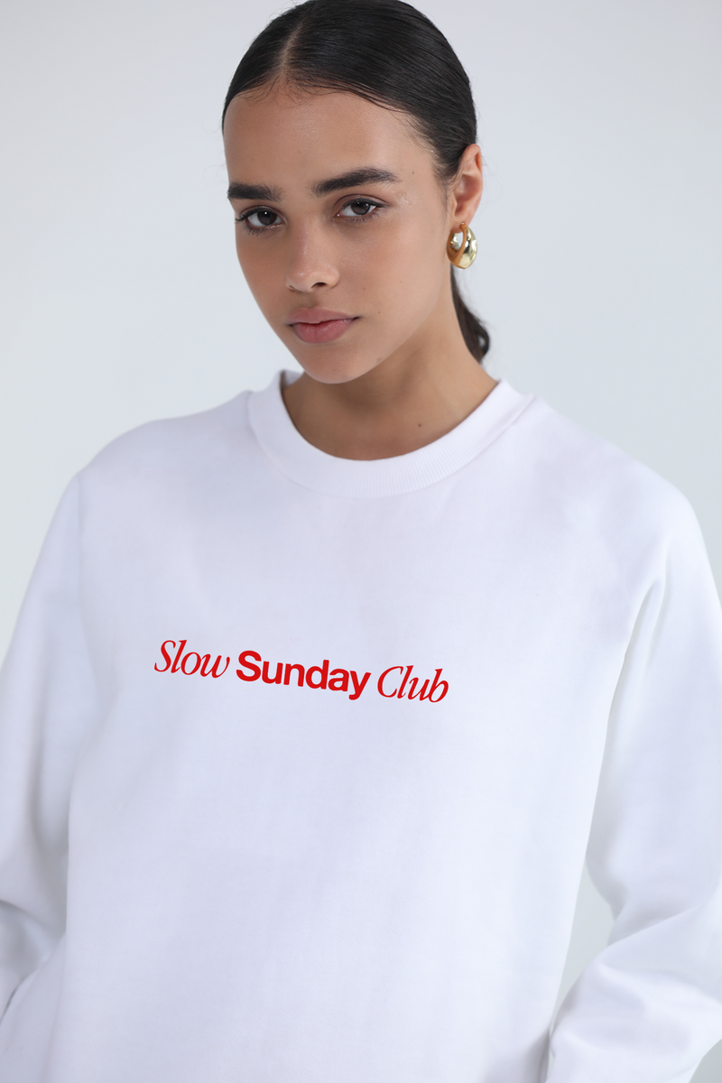 Slow Sunday Club- Oversized Sweatshirt