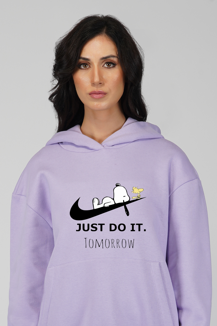 Just Do It Tomorrow- Oversized Hoodie