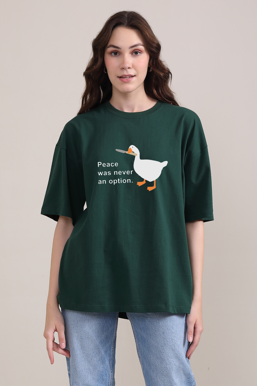 Peace was never an option- Oversized t-shirt
