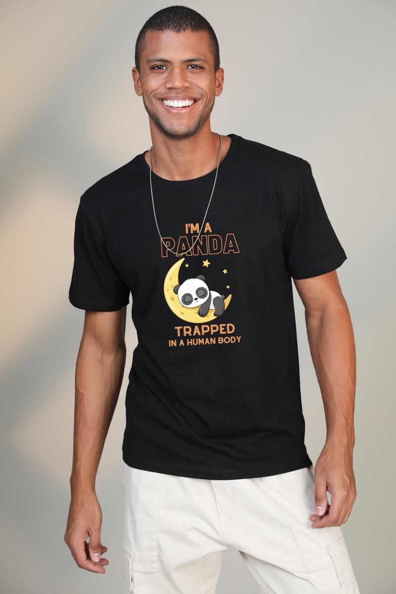 I am a Panda- Half sleeve t-shirt1