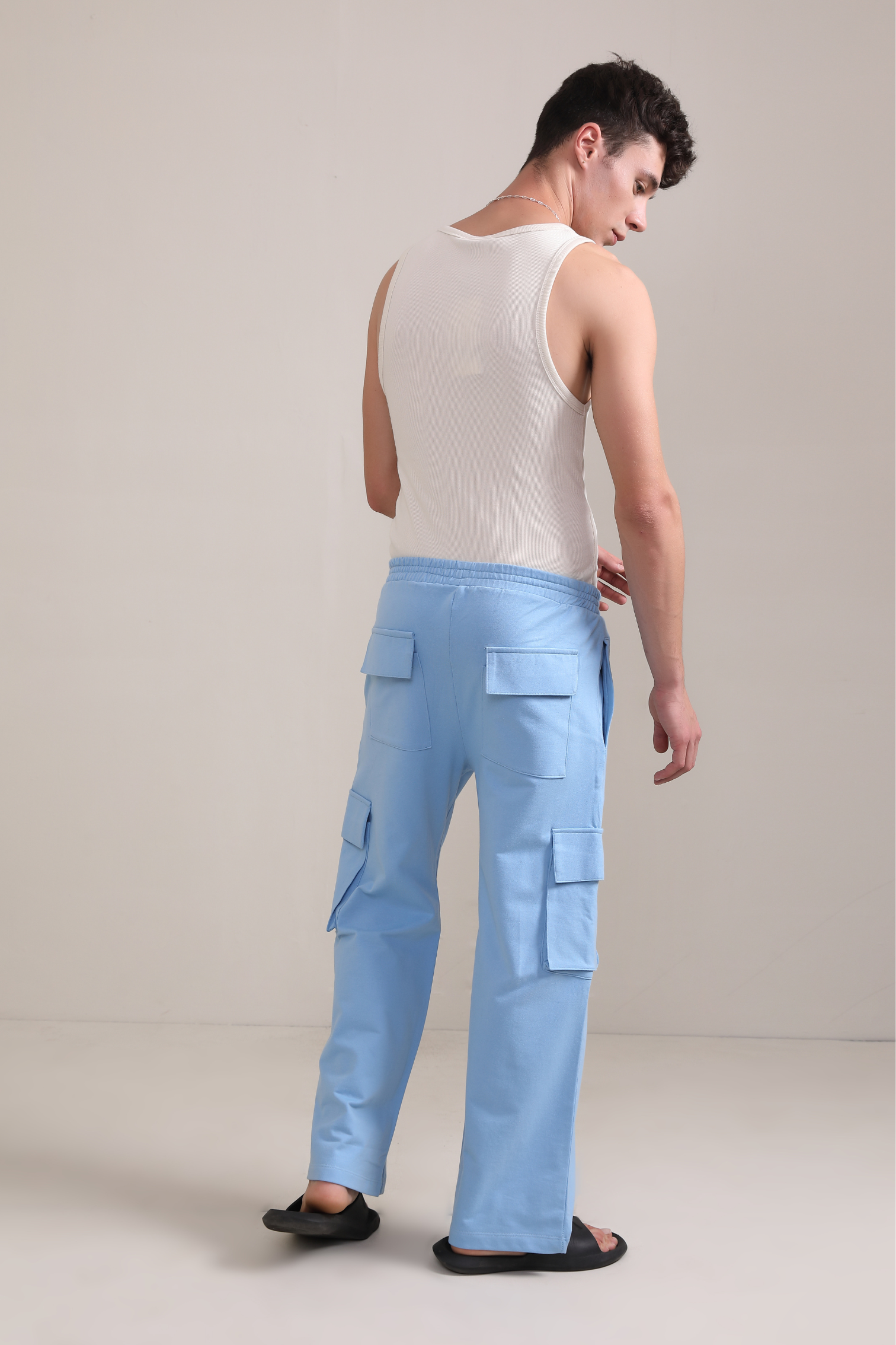 Mid Blue- Cargo pants