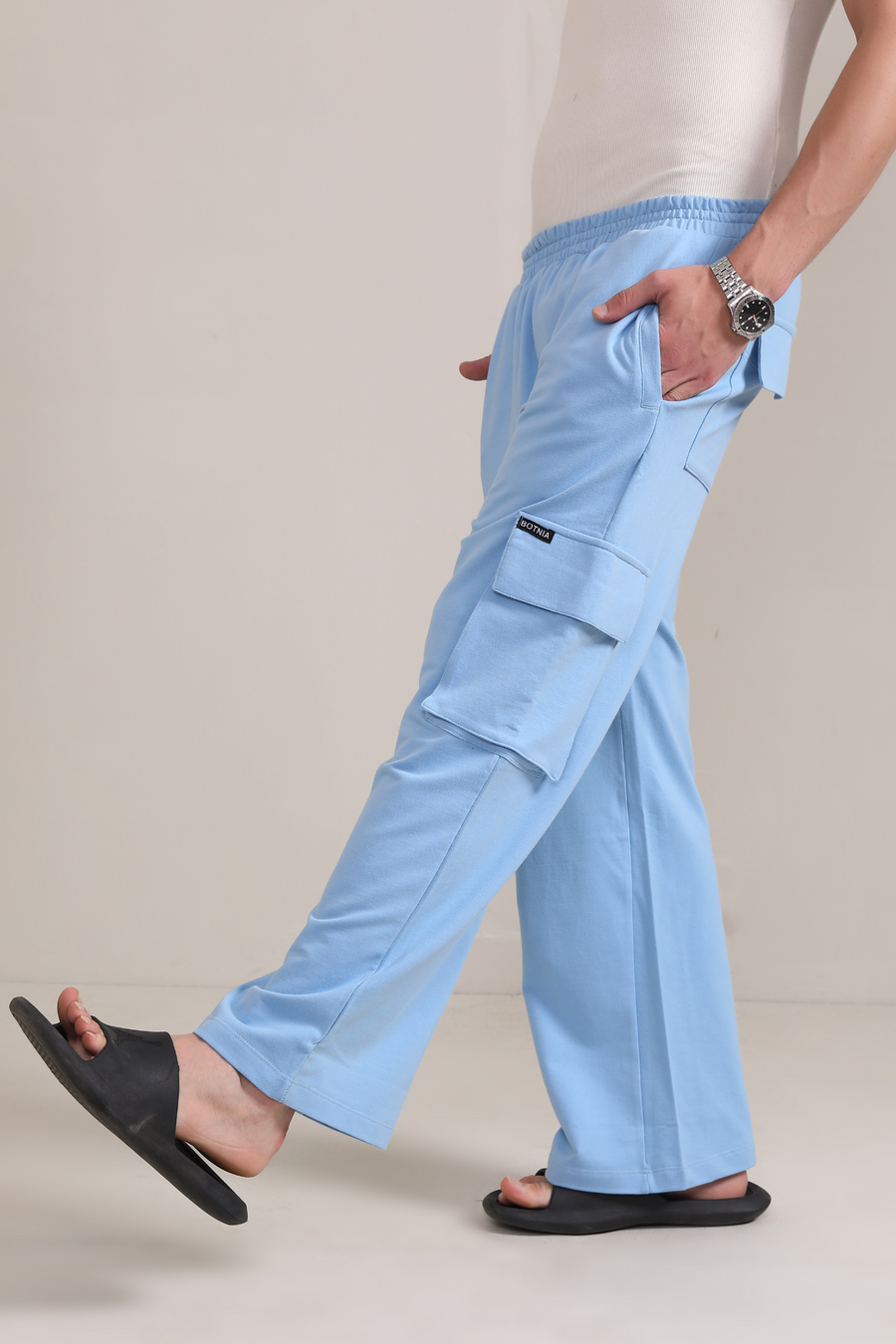 Mid Blue- Cargo pants