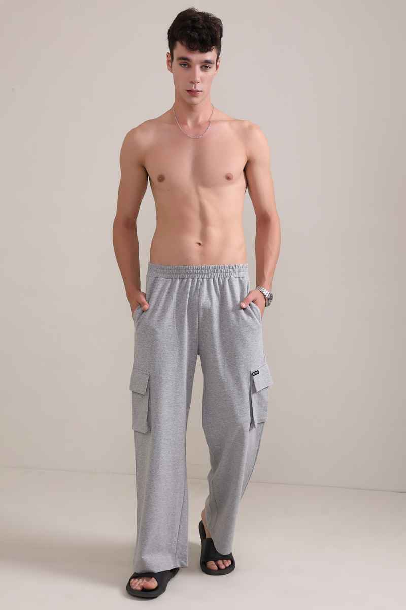 Melange Grey- Cargo pants