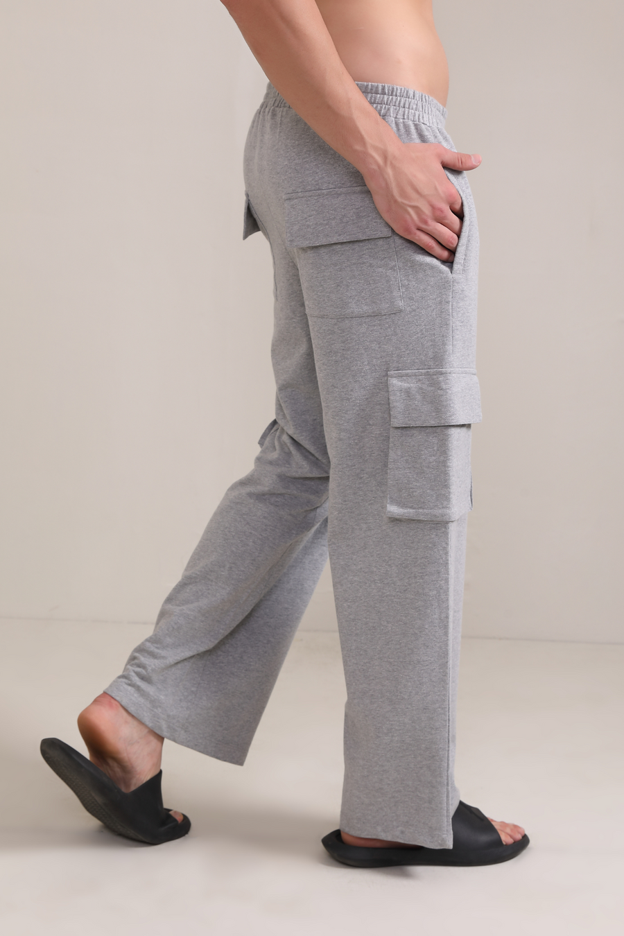 Melange Grey- Cargo pants