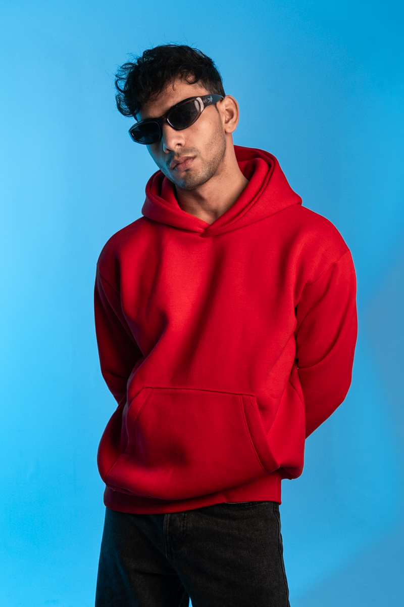 Oversized Hoodie Crimson1