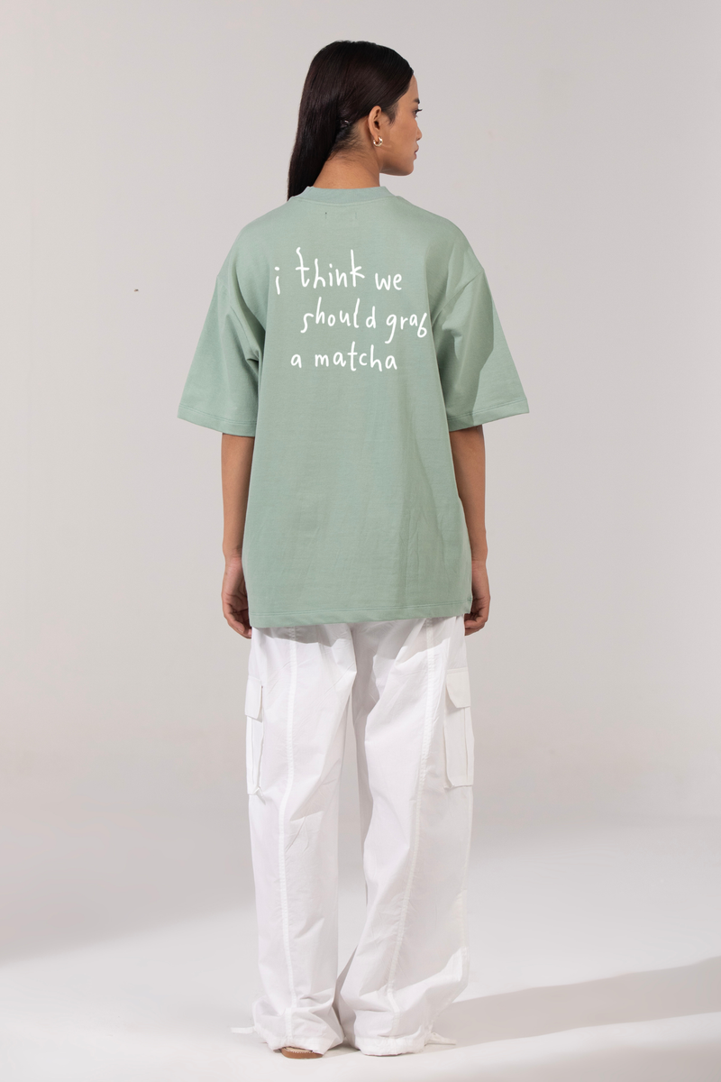 Grab A Matcha - Oversized T-Shirt