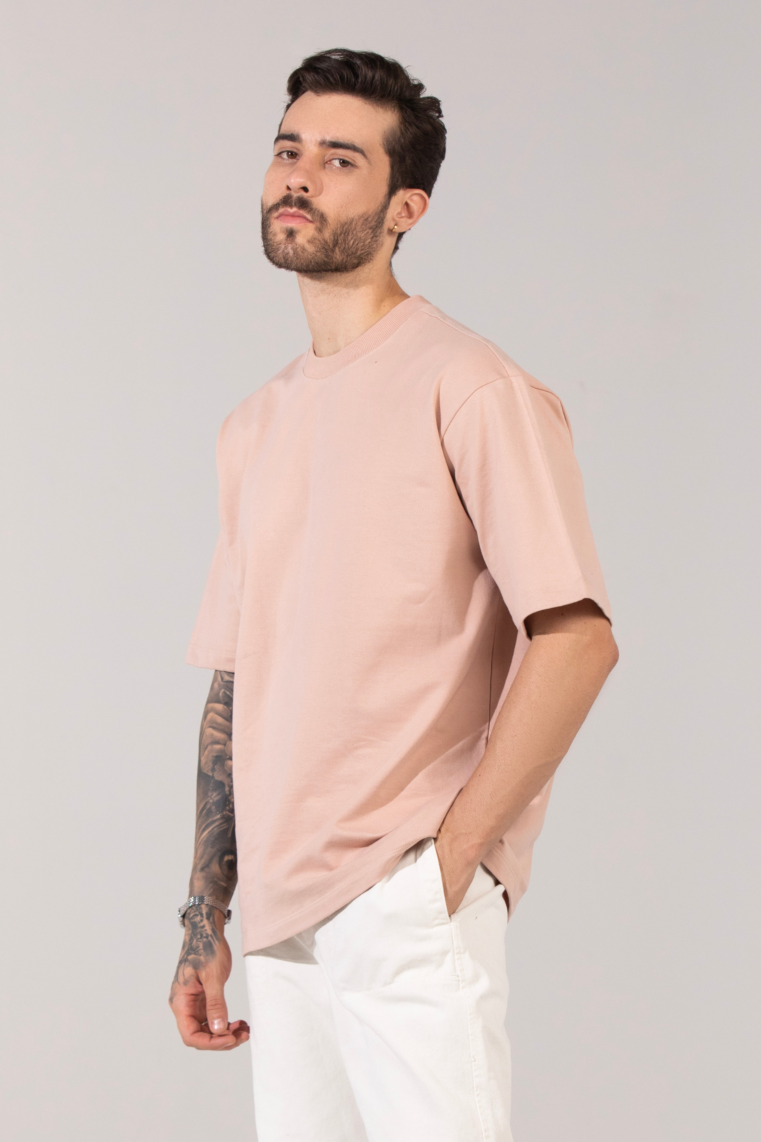 Taupe- Oversized T-Shirt