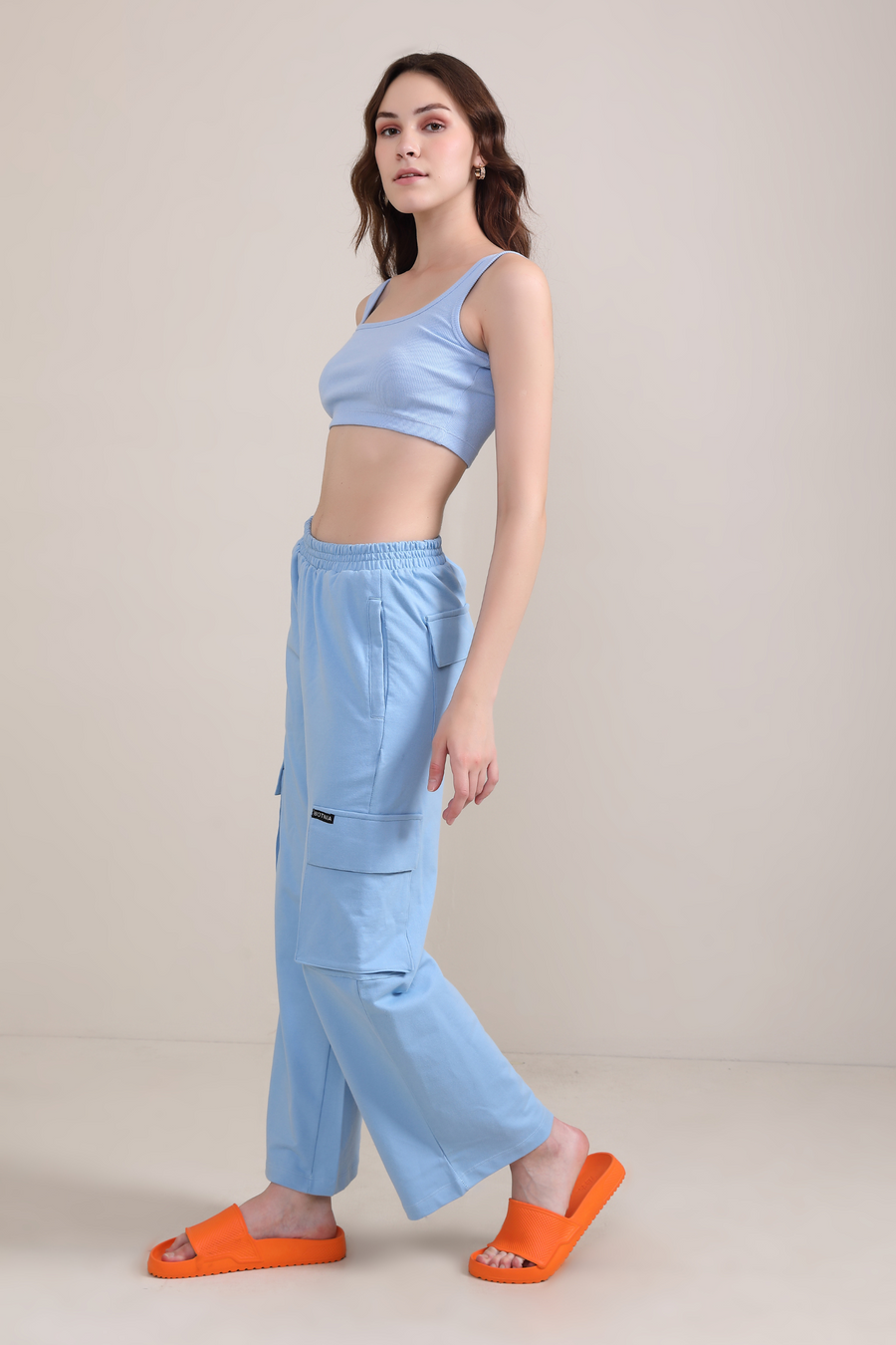 Mid Blue- Cargo pants