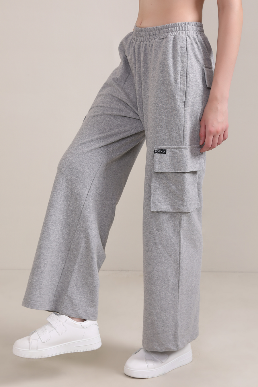 Melange Grey - Cargo pants