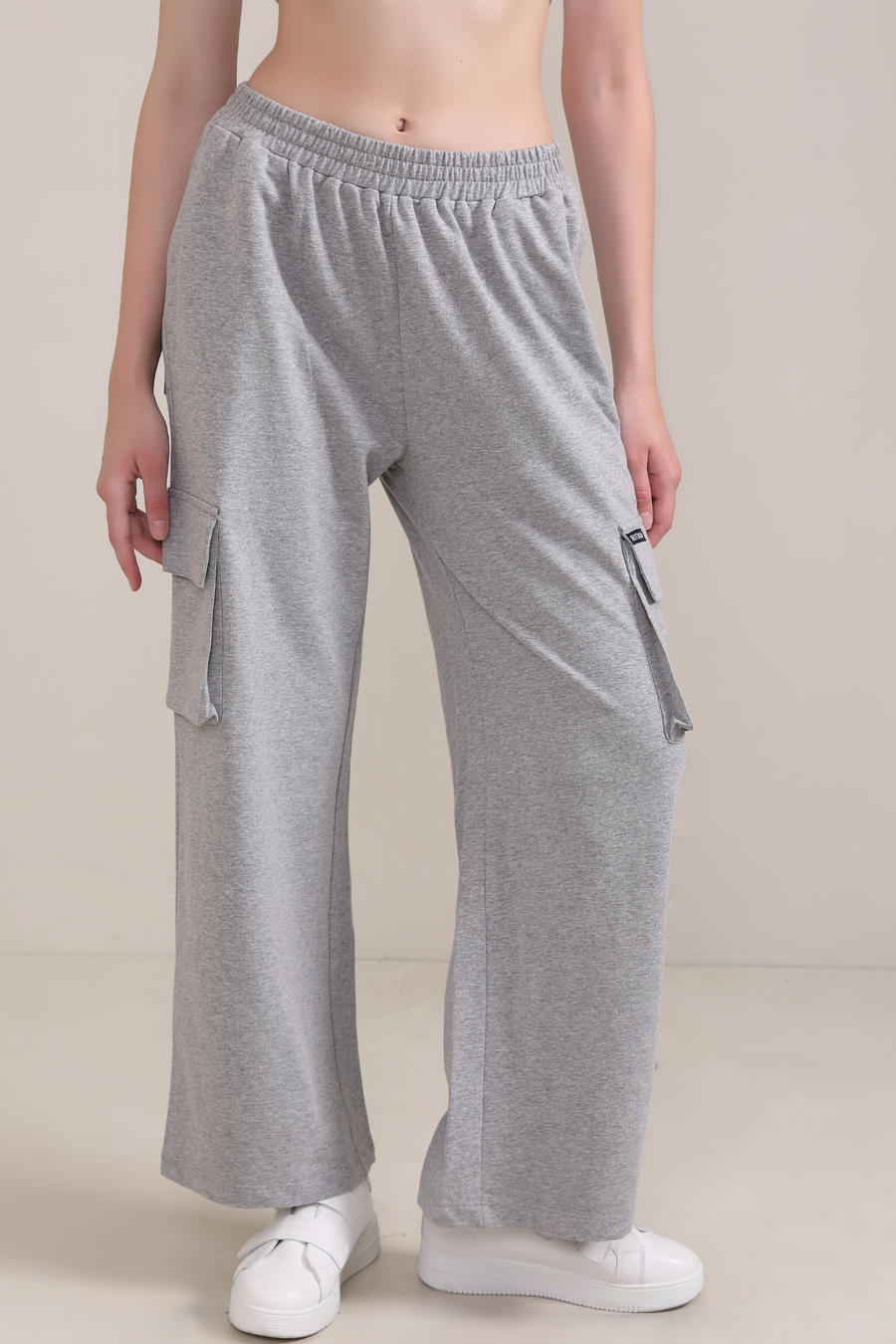 Melange Grey - Cargo pants