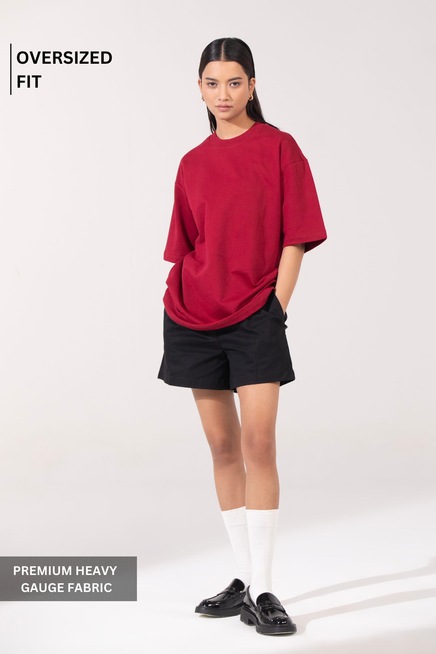 Crimson- Oversized T-Shirt