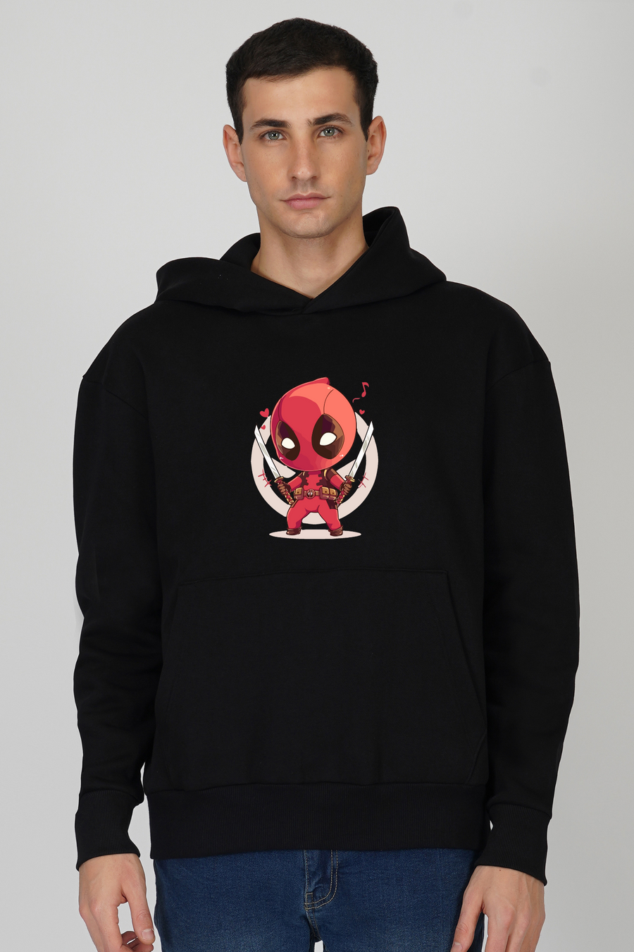 Kawaii Deadpool-Oversized Hoodie
