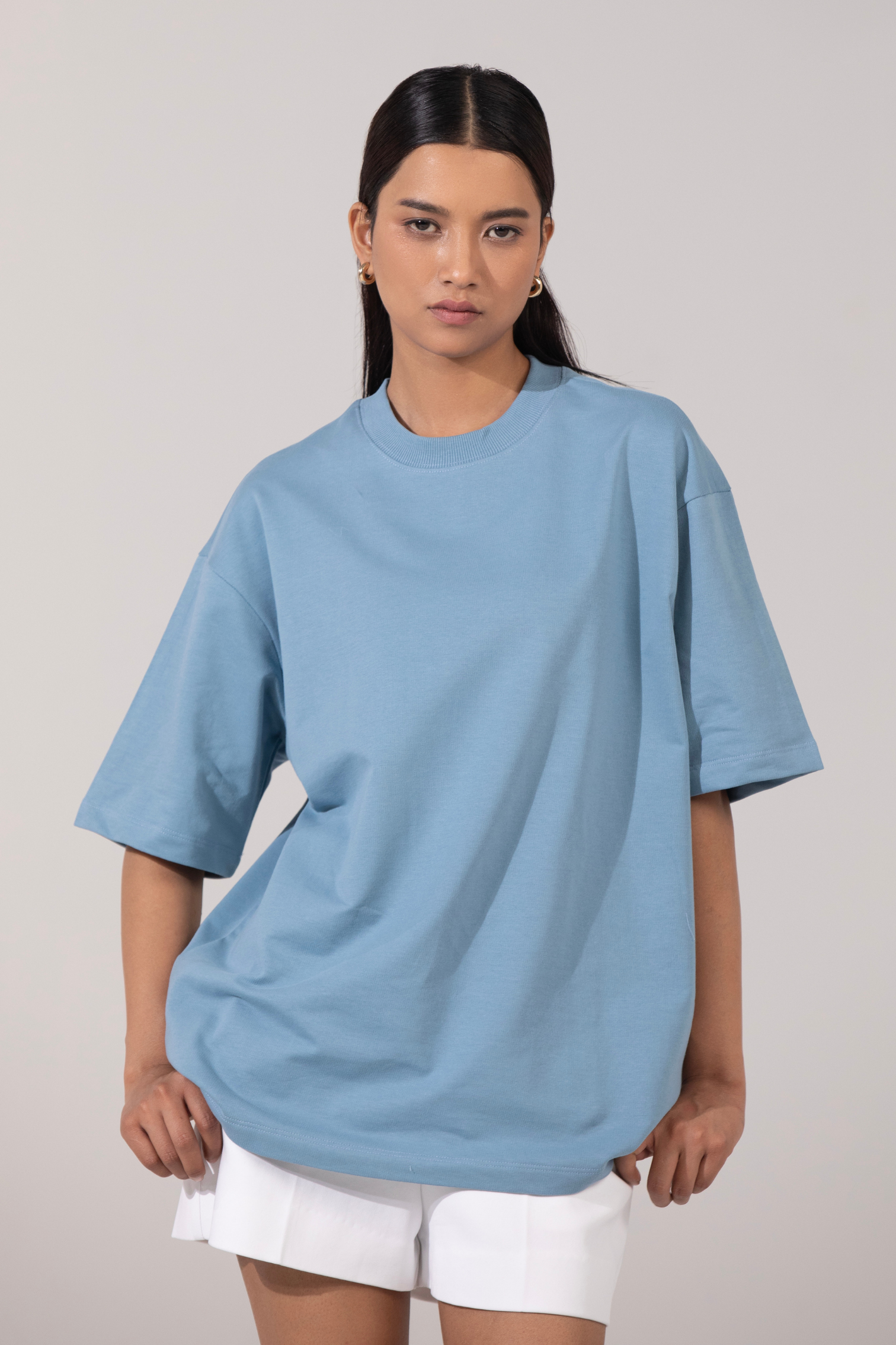 Whisper Blue- Oversized T-Shirt