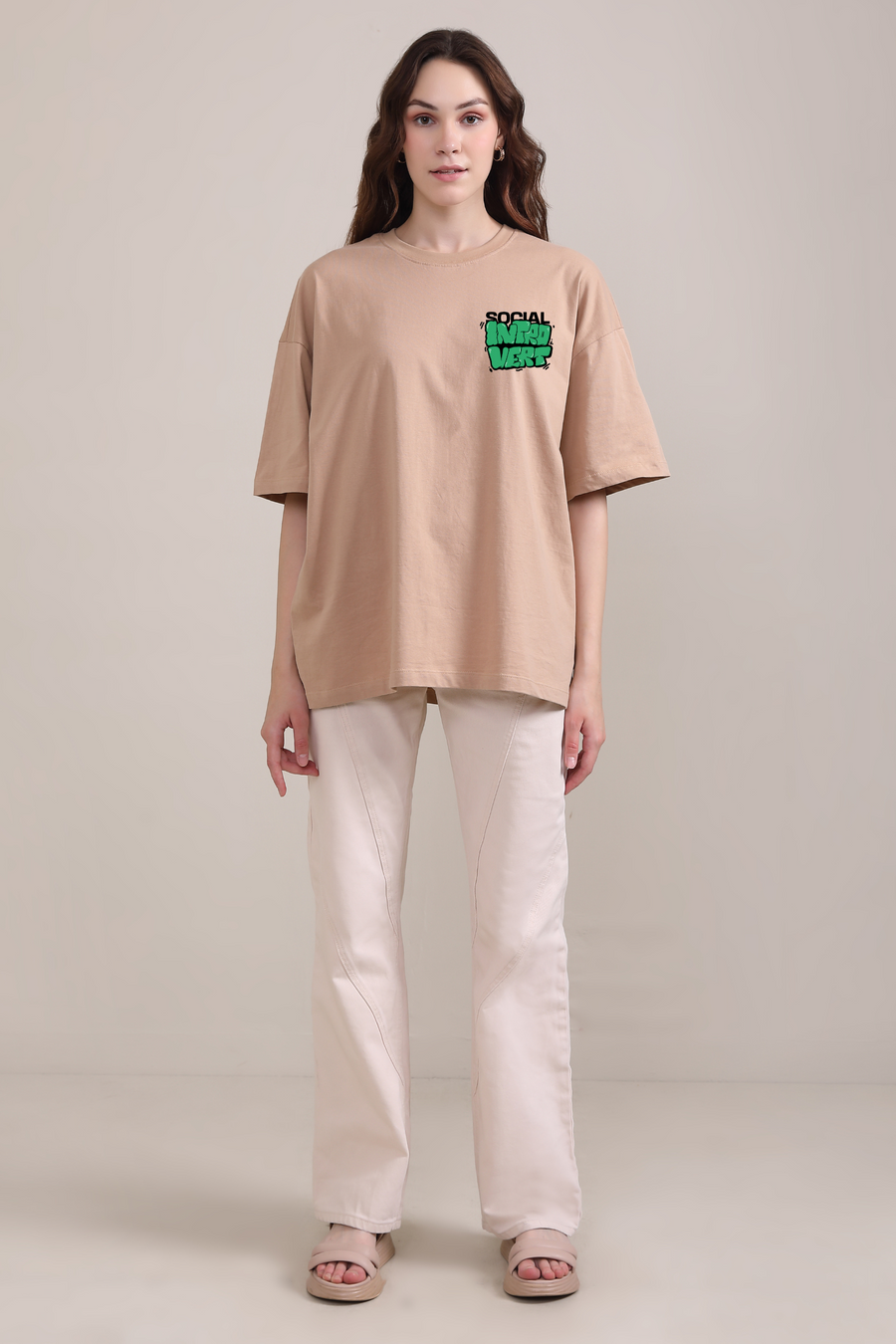 Social Introvert- Oversized t-shirt