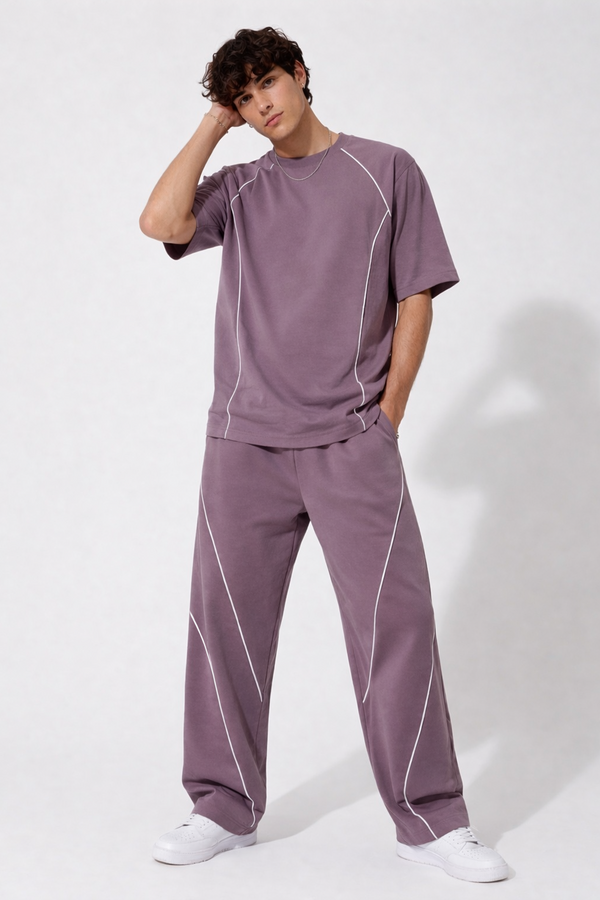 Phantom Line Co-ord Set : Mauve